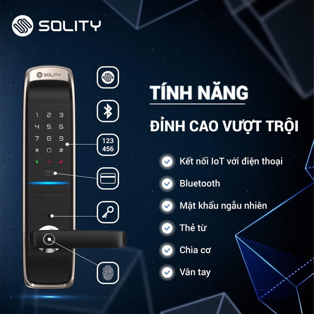 Khóa vân tay Solity GM-6000BK