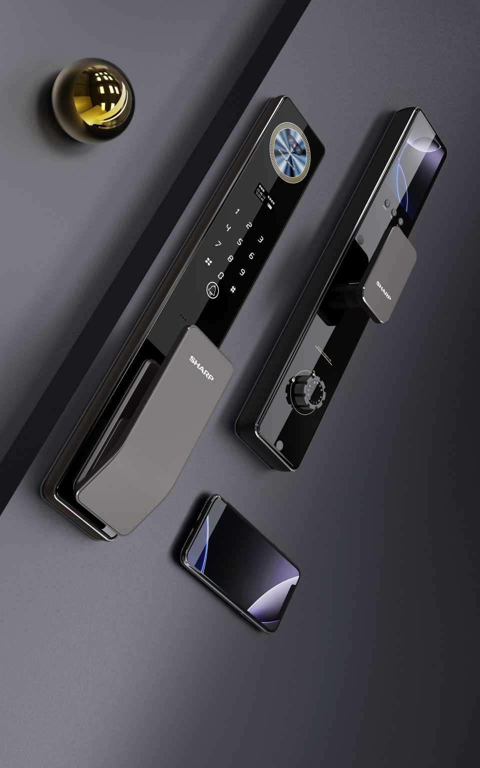 Khóa Vân Tay Sharp S7FV là mẫu khóa cao cấp của hãng Sharp