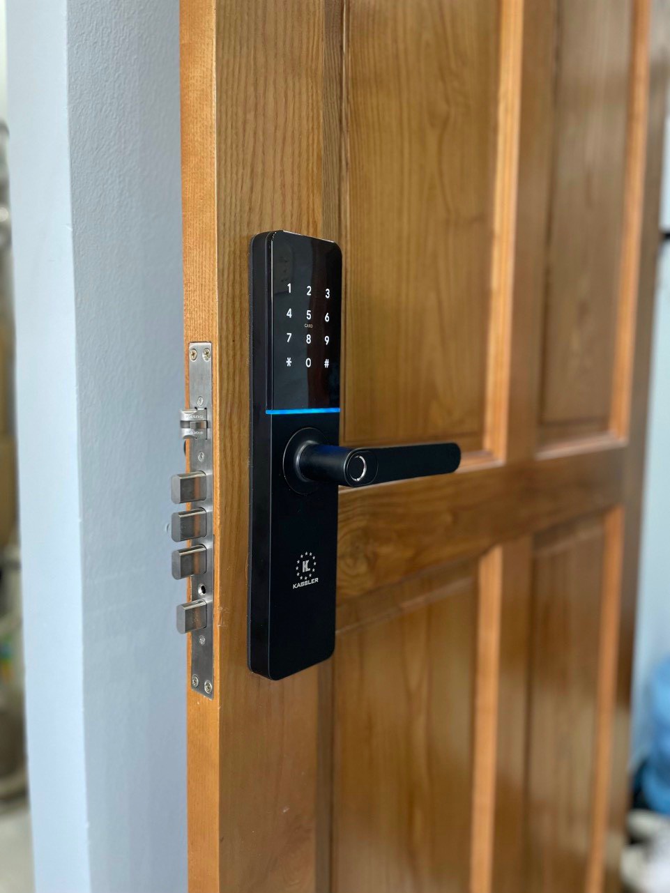 Khóa vân tay kassler KL-79 H đồng phù hợp lắp cửa thông phòng