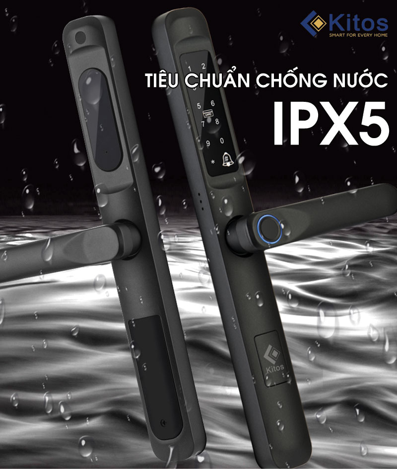 Khóa Kitos ALP3 Pro có chỉ số chống nước IPX5 dễ dàng lắp đặt ngoài trời