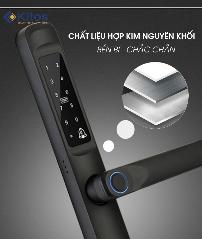 Khóa vân tay cửa nhôm kính Kitos KT-ALX5 Pro