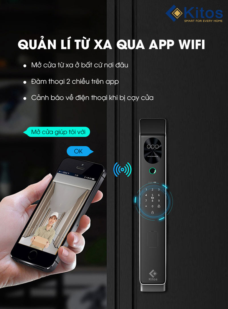 Kitos X7 Face ID trang bị tính năng đàm thoại 2 chiều cực kì hữu ích và an toàn