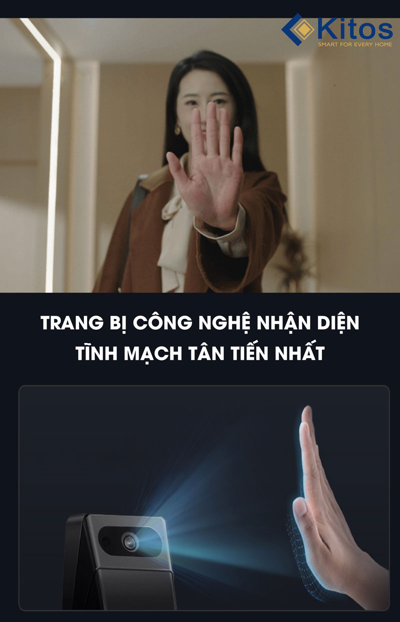 Kitos Zenith 3 mở khóa bằng tĩnh mạch lòng bàn tay