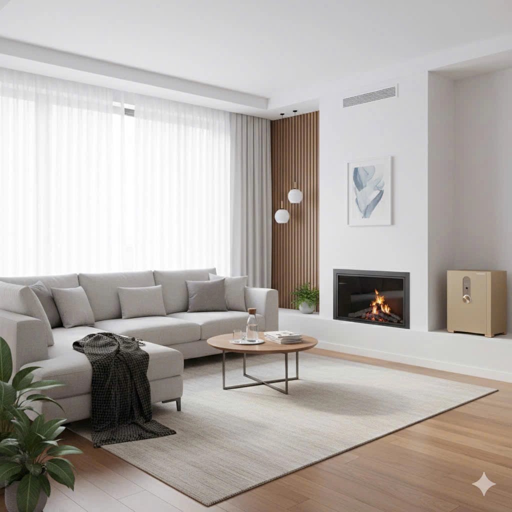 Két thông minh KL-55H8 Gold Sand còn là phụ kiện trang trí cho phòng ngủ của bạn