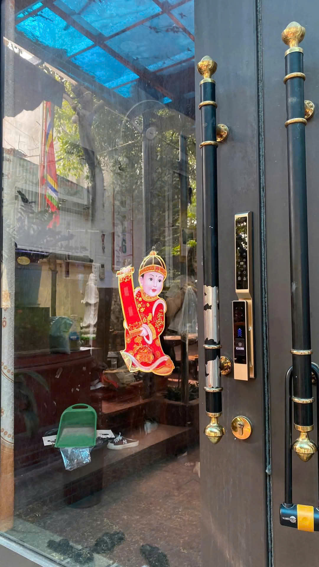 khóa điện tử cửa nhôm kính kaimi NF-01 faceID