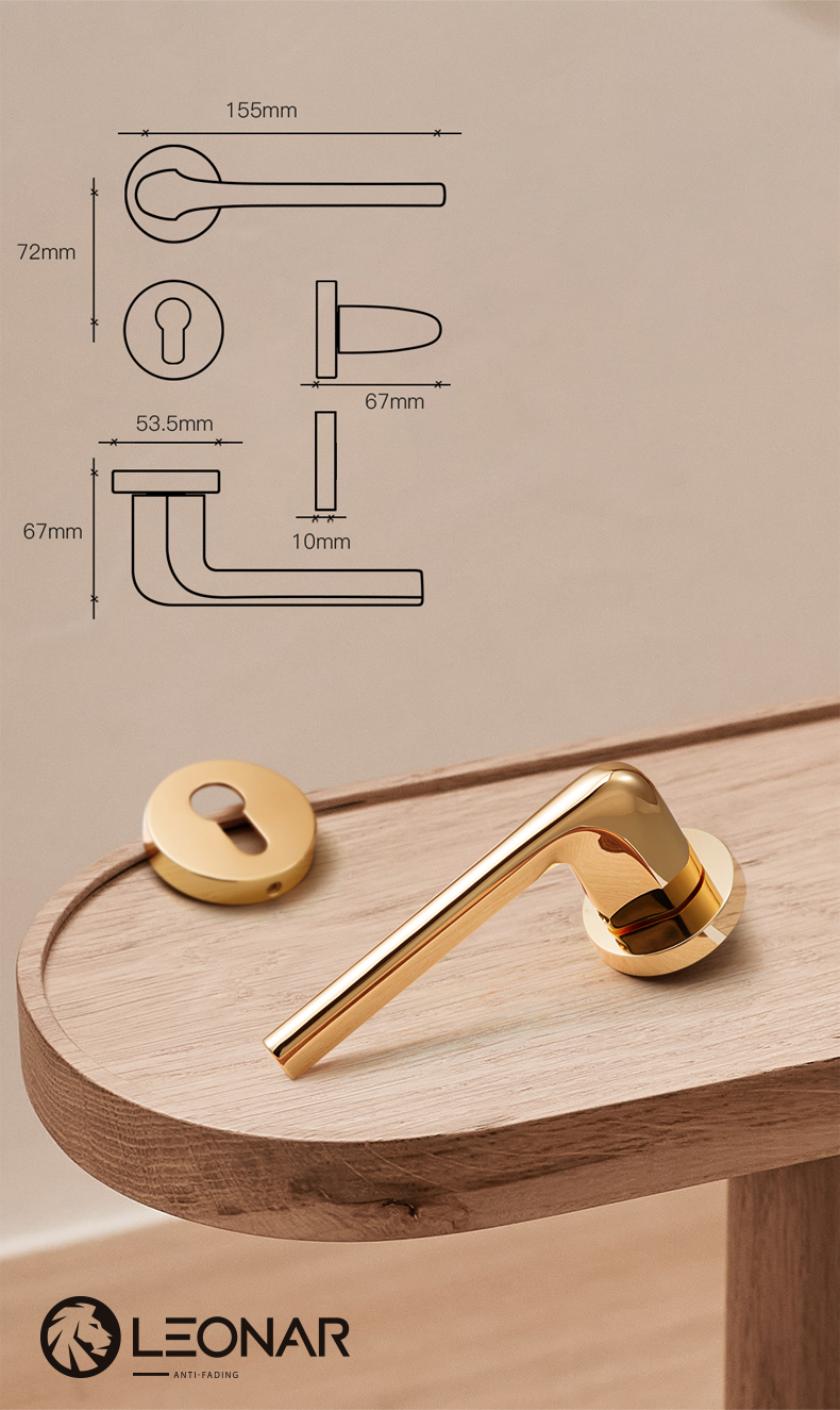 Thông số kỹ thuật khóa cửa Leonar K1-Gold
