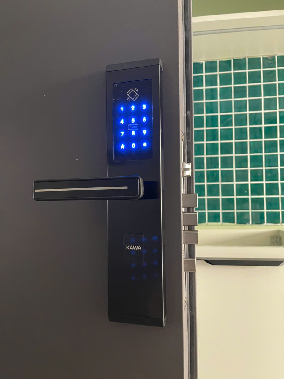 khóa homestay, chung cư mini Kawa KS610 Plus black
