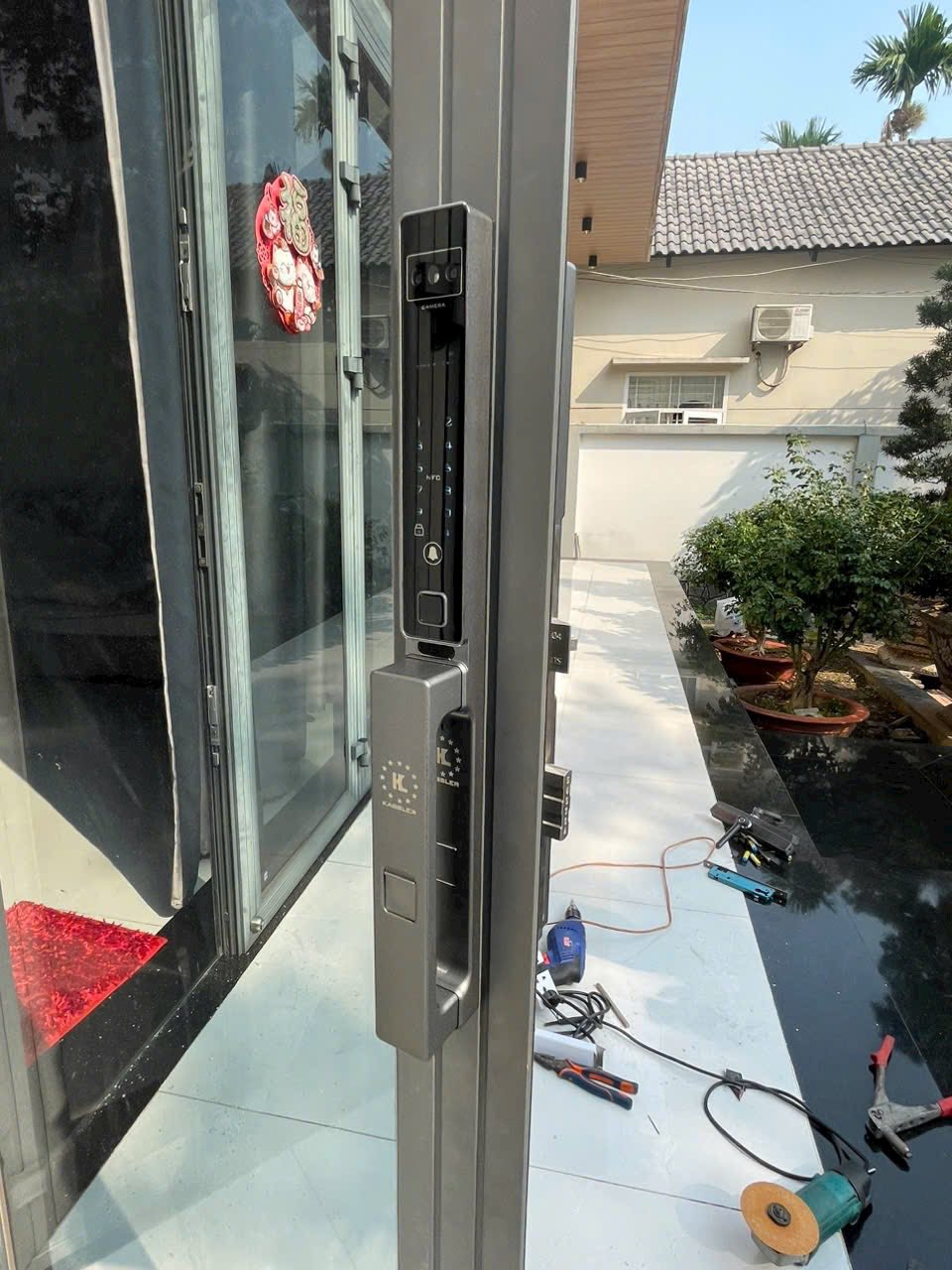 Khóa kassler lắp cửa nhôm kính KL-599 CNC 02