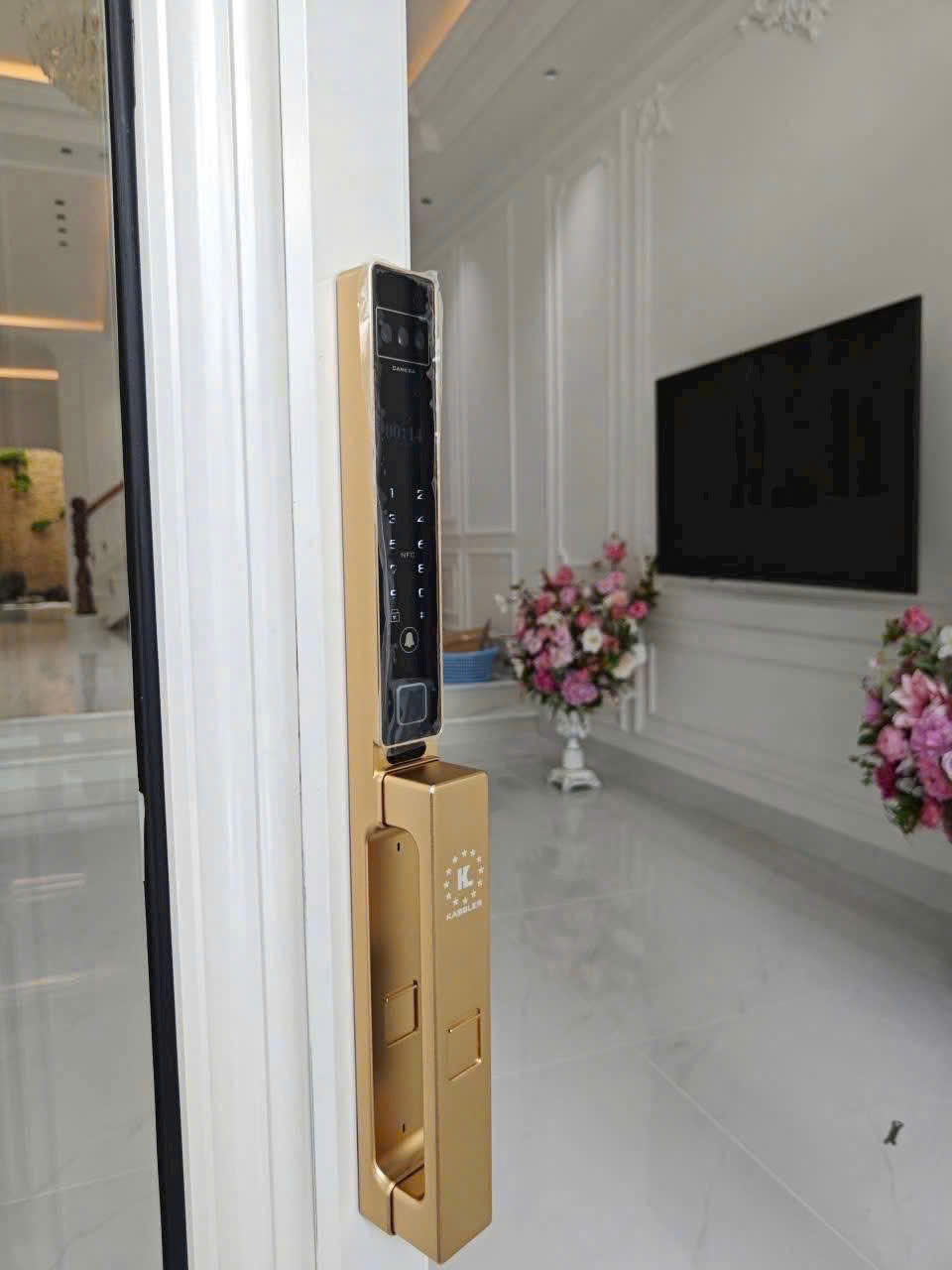 khóa thông minh cửa nhôm kính kassler KL-599 CNC VF