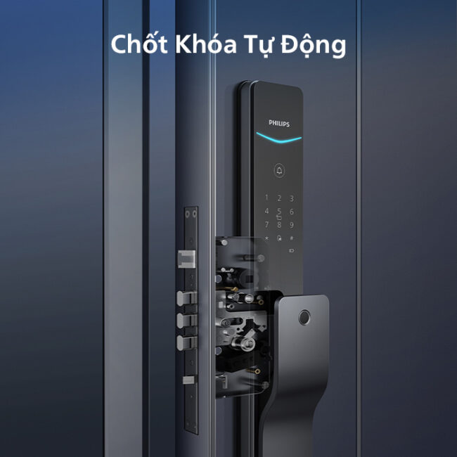 Khóa vân tay Philips DDL801-5HBS có chức năng khóa tự động