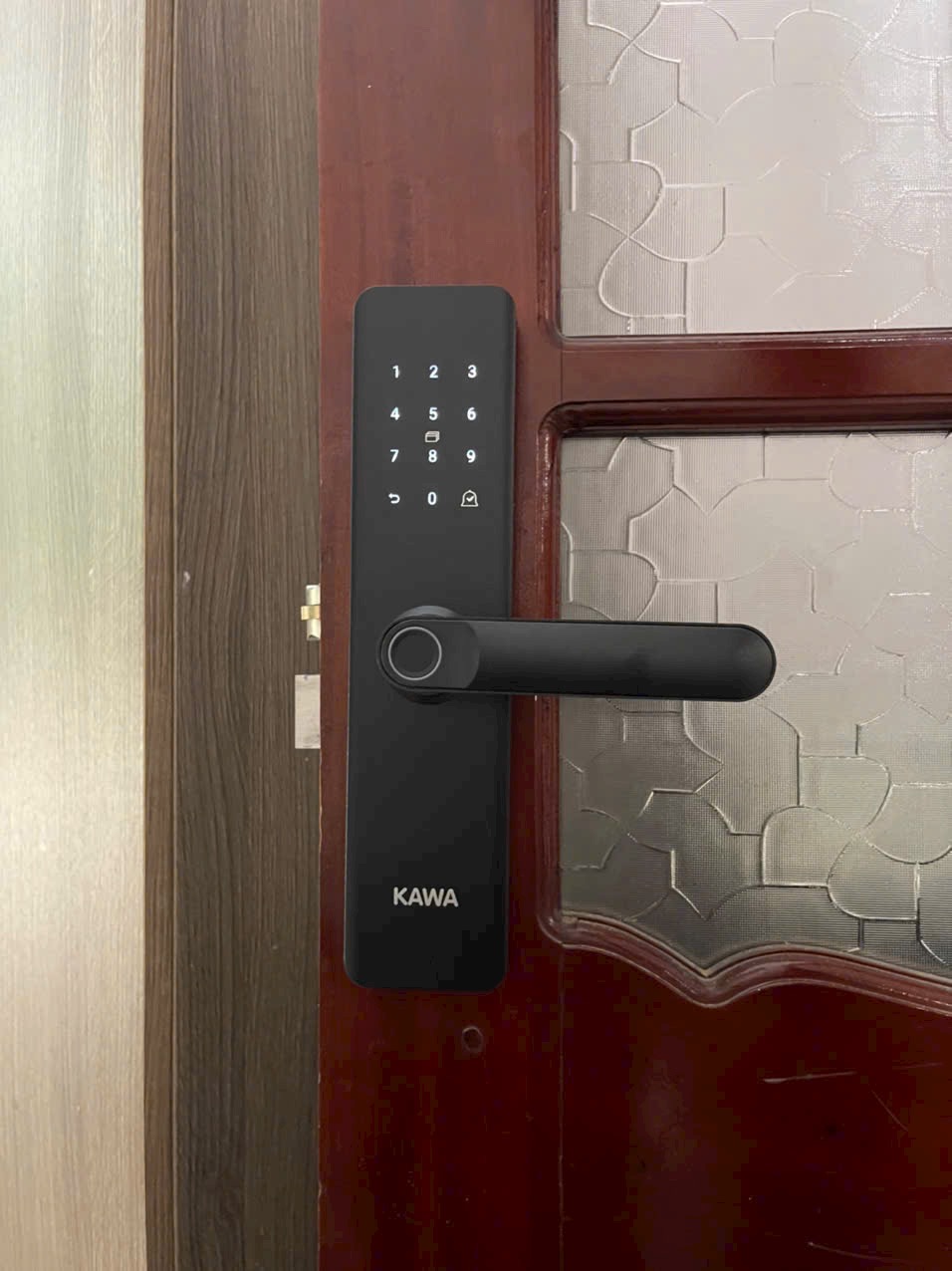 Khóa vân tay lắp Kawa K228 lắp cửa nhựa composite