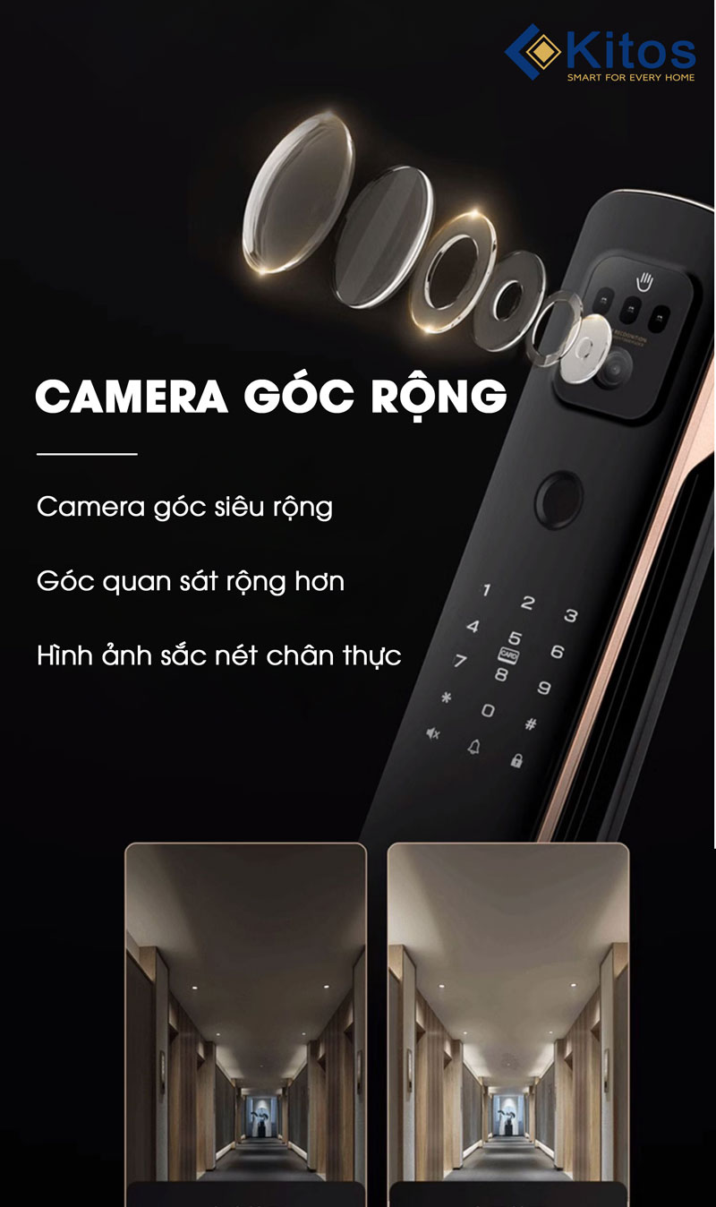 Kitos 3D Face X có camera góc quét siêu rộng
