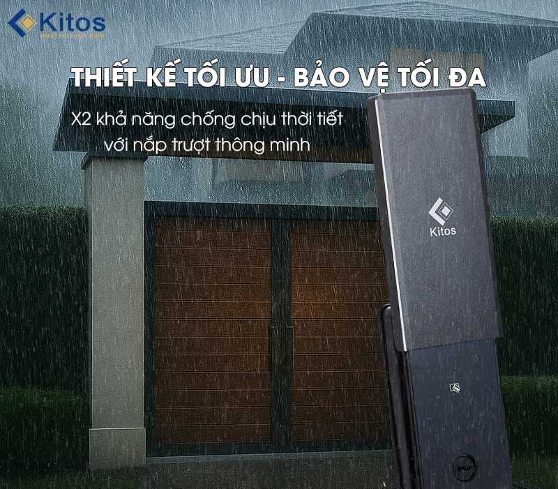 Khóa vân tay DL05 Pro có thiết kế lắp trượt chống nước cao cấp