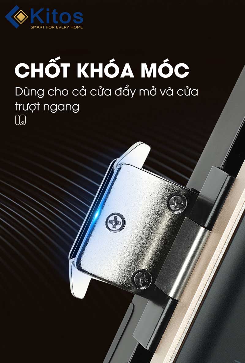 Khóa vân tay cửa kính Kitos GL30 Pro