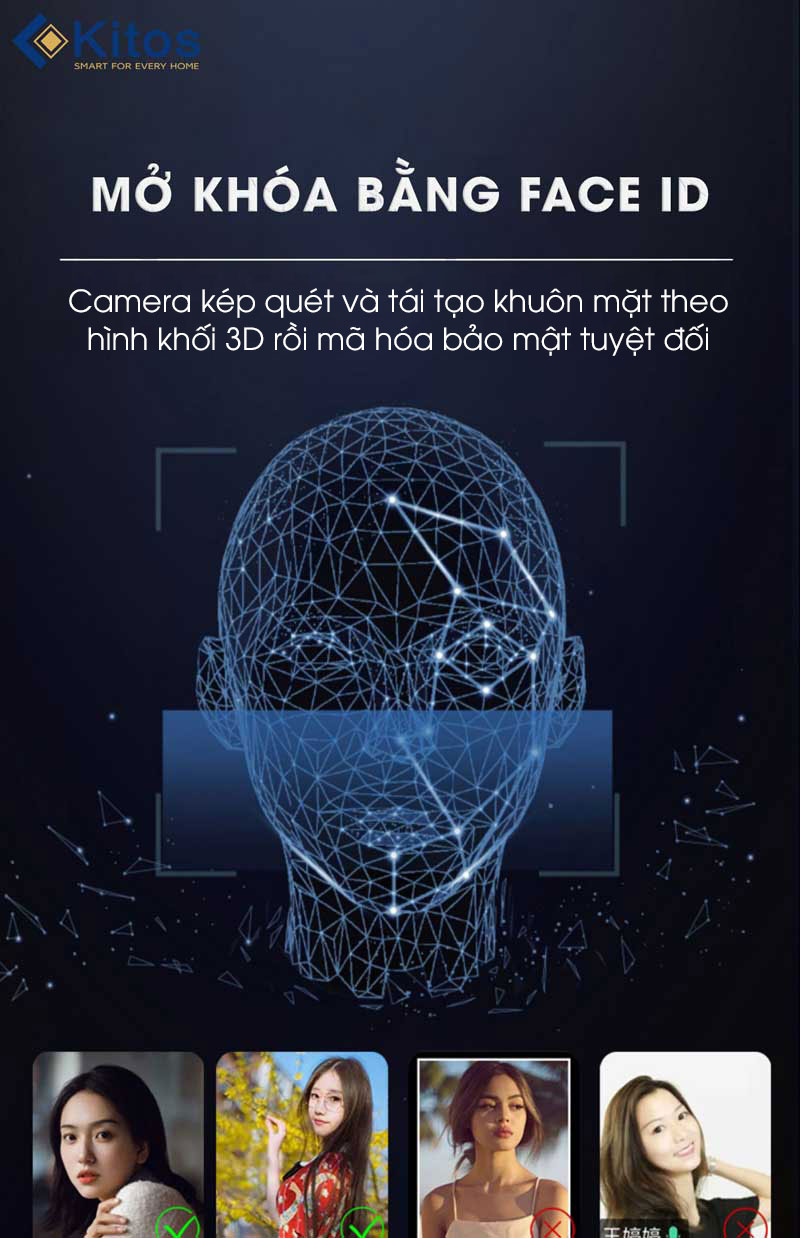 Khóa kitos X8 Faceid