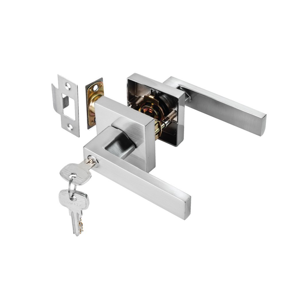 Bộ khóa tay nắm cửa đi dạng thẳng 