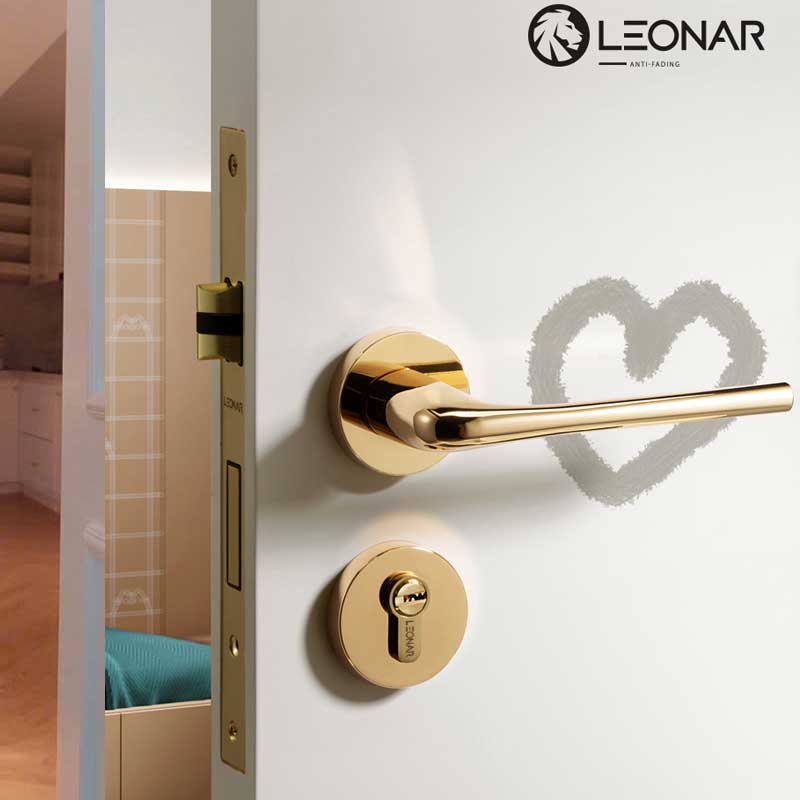 Khóa cửa Leonar K1-Gold