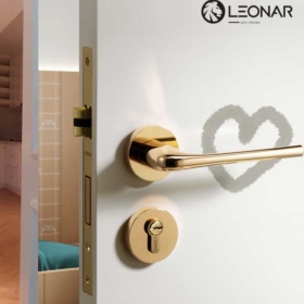 Khóa cửa Leonar K1-Gold